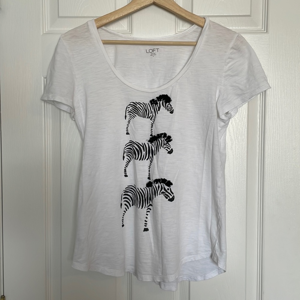 LOFT Outlet Zebra t shirt